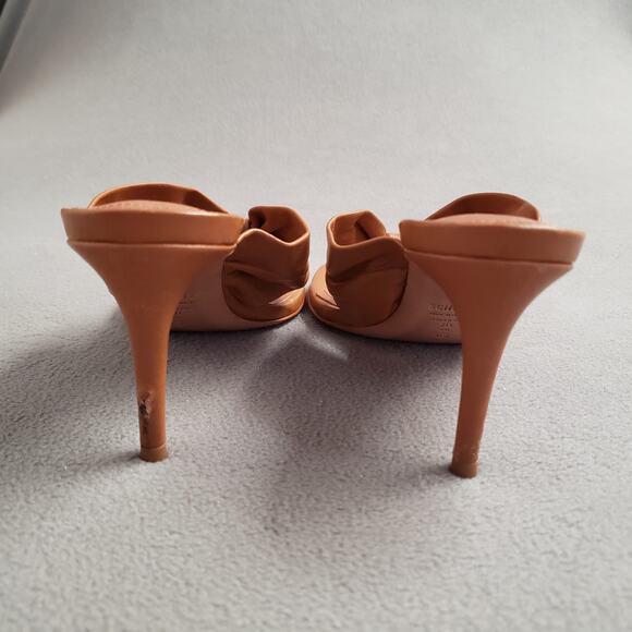 Schutz Willow Sandal Heels in Miele Size 7 SCHU-WZ1366 Brown Twist‎ Knot - Picture 3 of 11